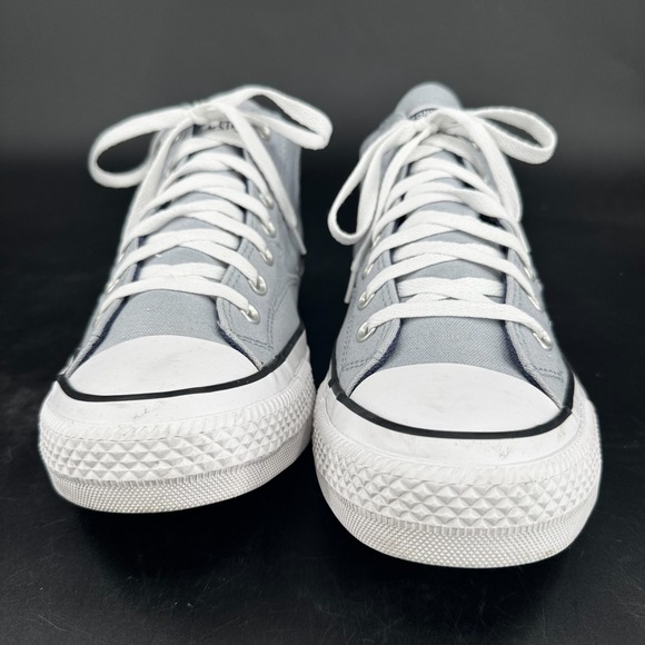 Converse Chuck Taylor Malden Street Mid Skate Shoes MENS Silver Lace Up SIZE 10 - Picture 3 of 8